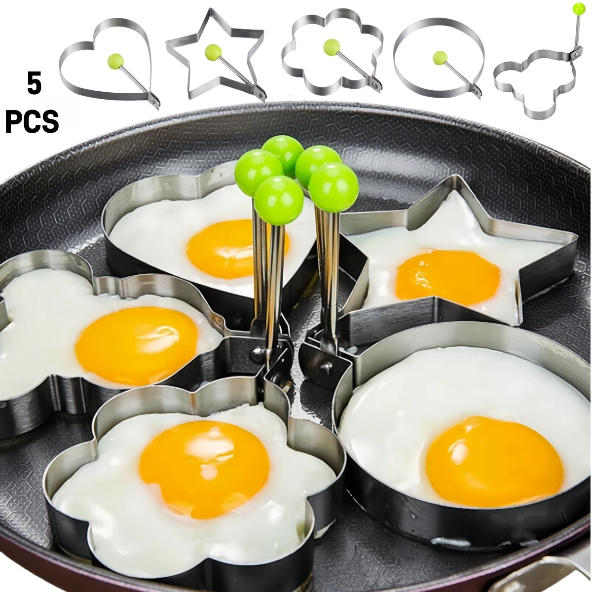 Kitchen Gadgets You Must Have - Cetakan telur goreng berbentuk hati baja