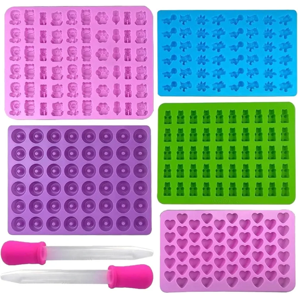 Kitchen Gadgets Set - Cetakan silikon permen 5 buah dengan