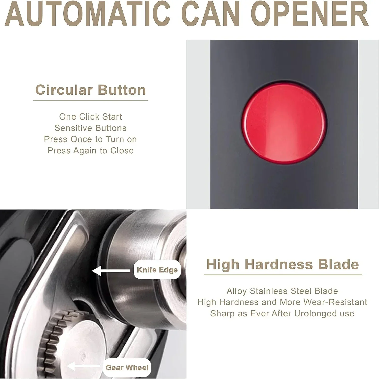 Botol otomatis satu sentuhan,  - Electric Can Opener ulasan dan harga