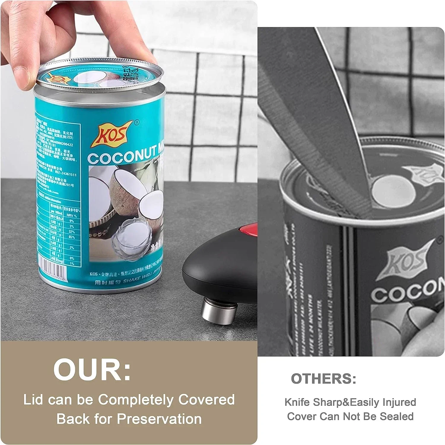 Botol otomatis satu sentuhan,  - Electric Can Opener ulasan dan harga
