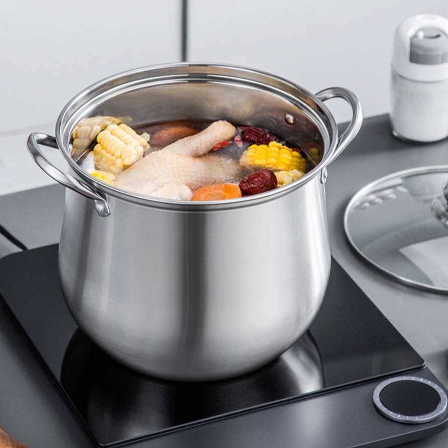 1 buah Pot stok baja tahan kar - Kitchen Gadgets Essential ulasan dan harga