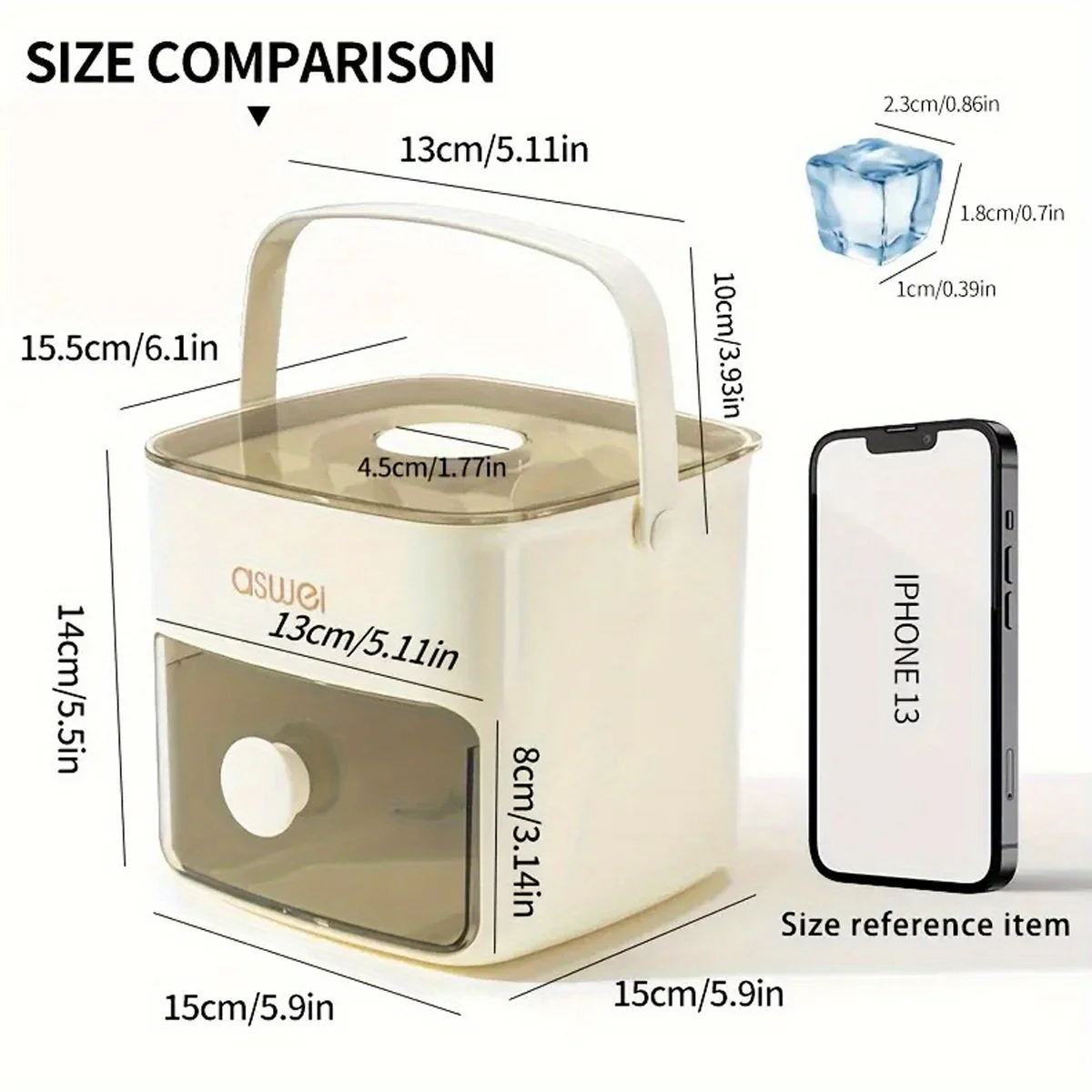 Pembuat Es 48 Kubus dengan Tut - Kitchen Gadgets Essential ulasan dan harga
