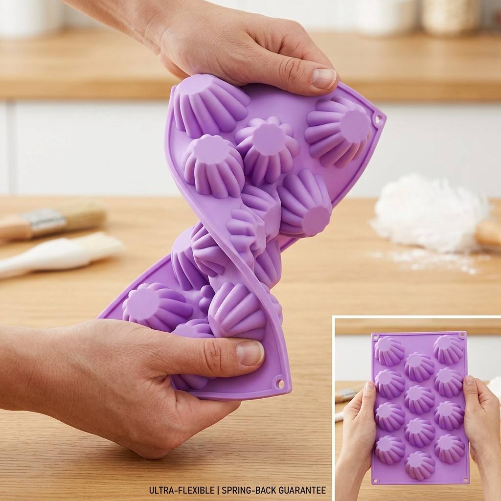 Cetakan Silikon Mini Spiral 12 - Kitchen Gadgets Deals ulasan dan harga
