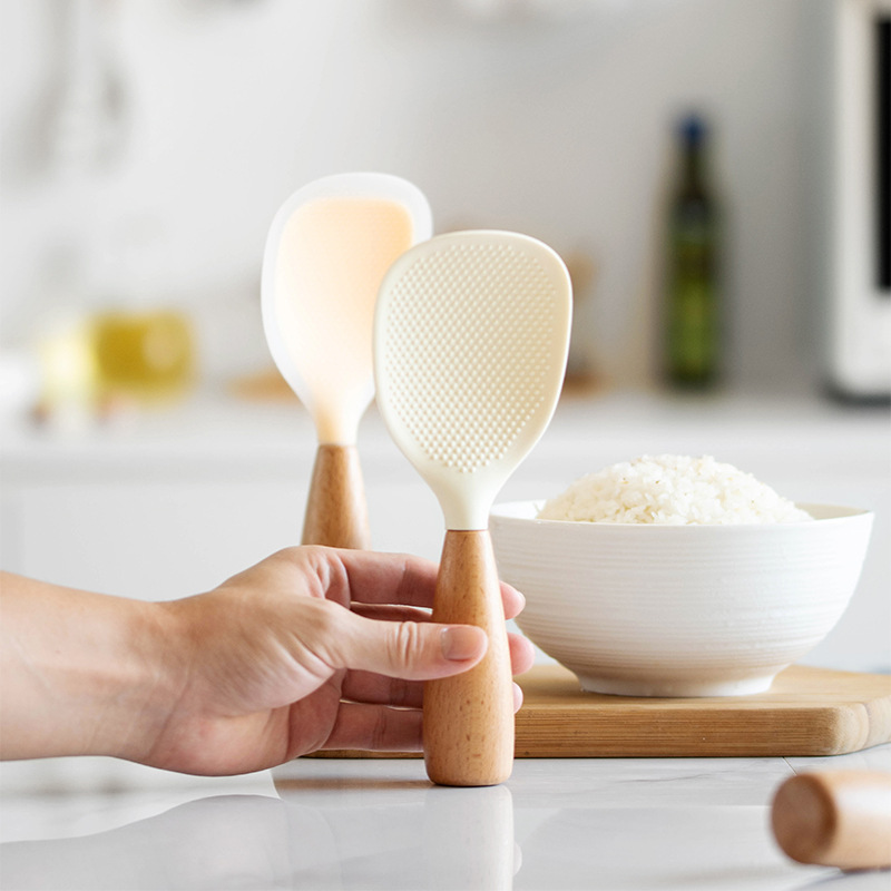 Sendok nasi silikon pegangan k - Kitchen Gadgets On Sale ulasan dan harga
