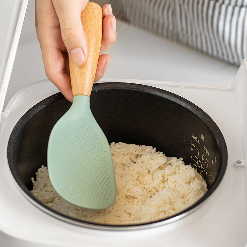 Sendok nasi silikon pegangan k - Kitchen Gadgets On Sale ulasan dan harga